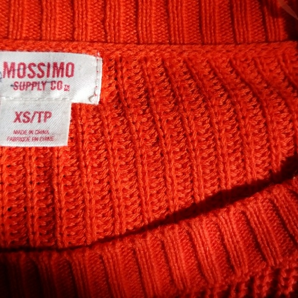 Orange Mossimo Supply Co. Cropped Sweater - Picture 3 of 3